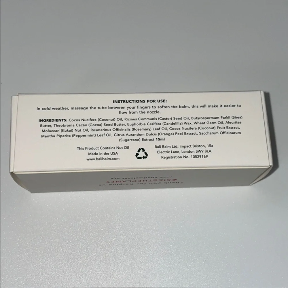 Bali Balm Sweet Orange & Coconut Lippie Lip